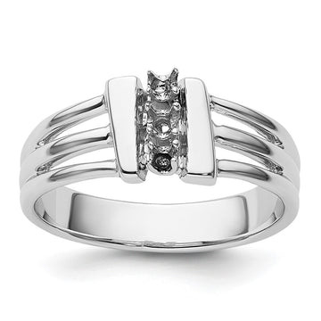 14k White Gold Ring Mounting