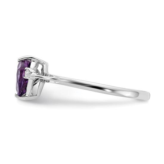 7mm Heart Gemstone & Diamond Rings