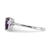 7mm Heart Gemstone & Diamond Rings