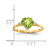 7mm Heart Gemstone & Diamond Rings