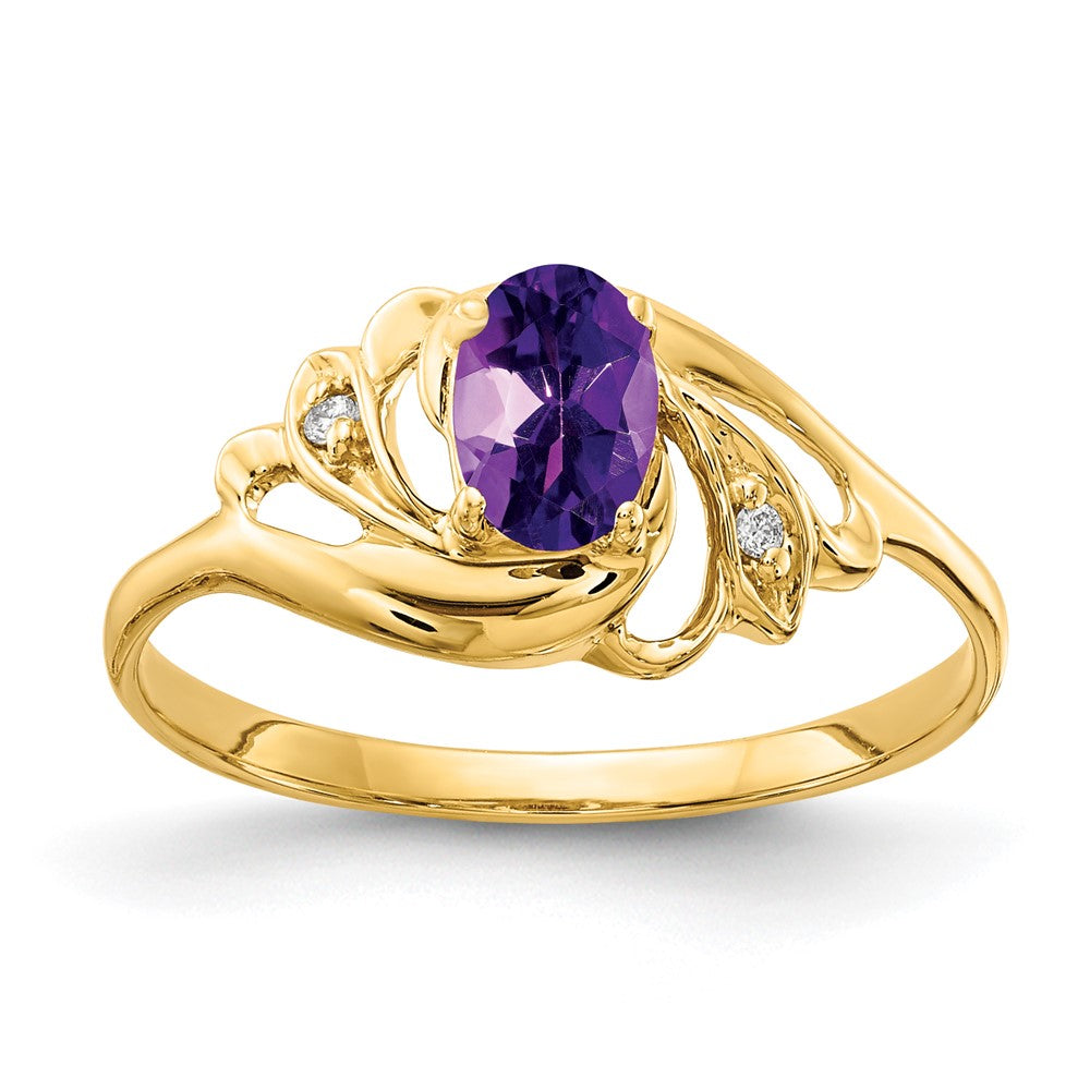 Oval Gemstone & Diamond rings