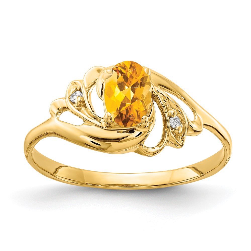 Oval Gemstone & Diamond rings