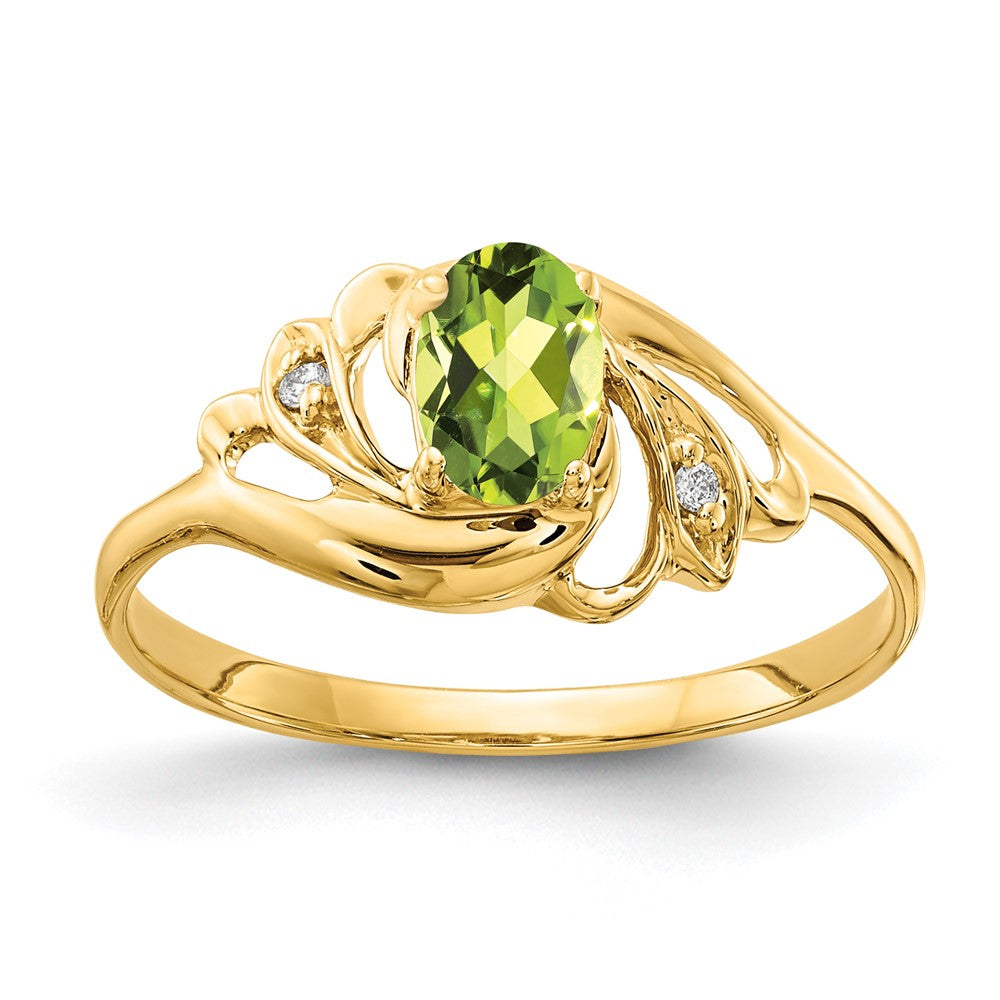 Oval Gemstone & Diamond rings