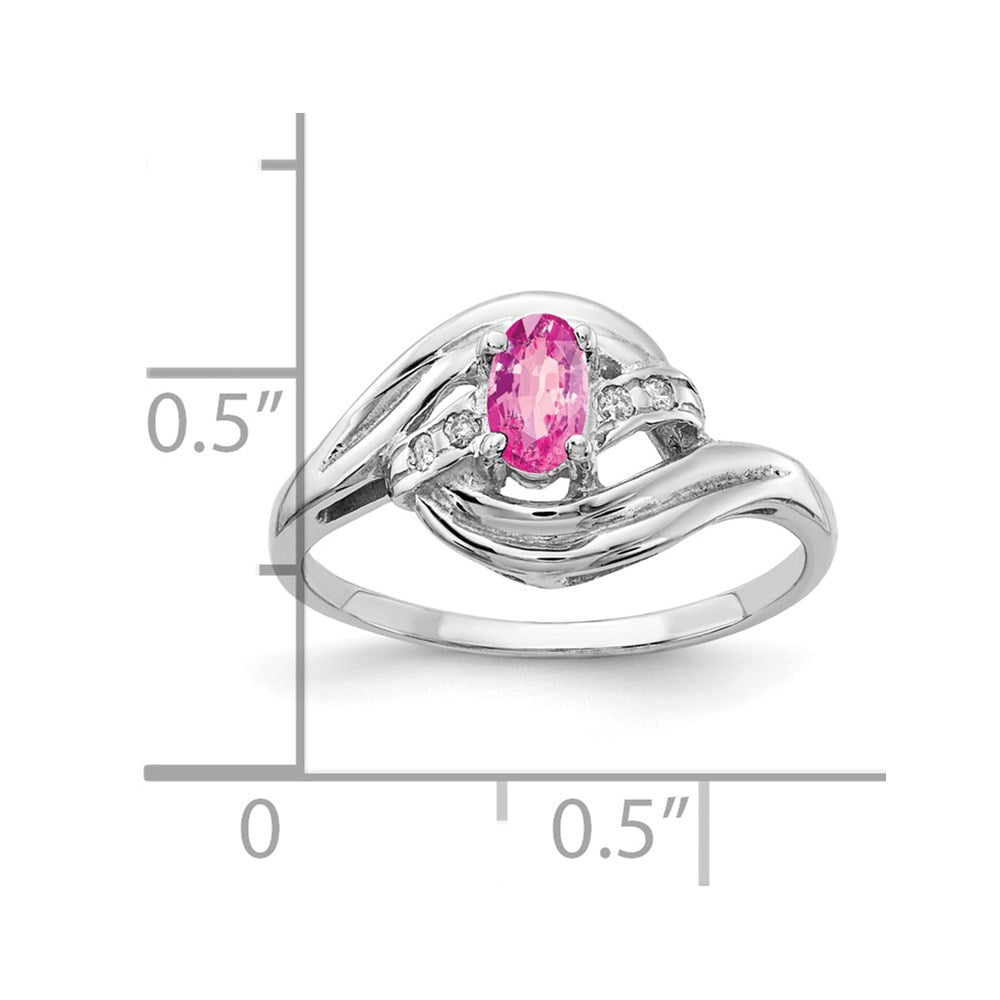 5x3mm Oval Gemstone & Diamond Rings