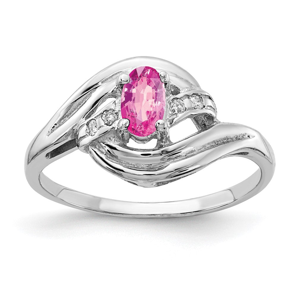 5x3mm Oval Gemstone & Diamond Rings