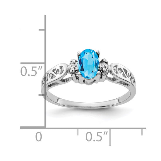 Oval Gemstone & Diamond Rings