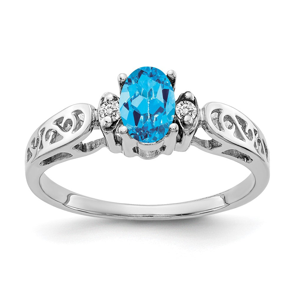 Oval Gemstone & Diamond Rings