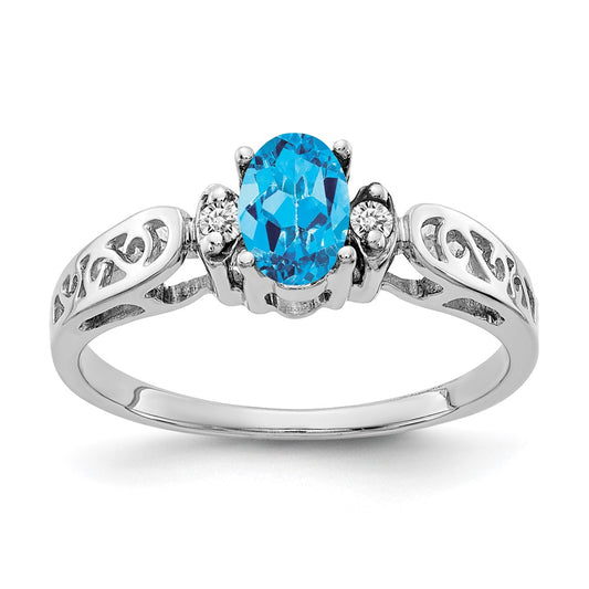 Oval Gemstone & Diamond Rings