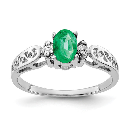 Oval Gemstone & Diamond Rings