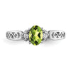 Oval Gemstone & Diamond Rings