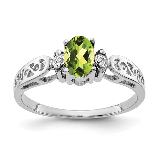 Oval Gemstone & Diamond Rings