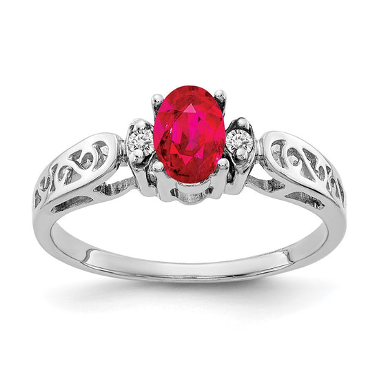 Oval Gemstone & Diamond Rings