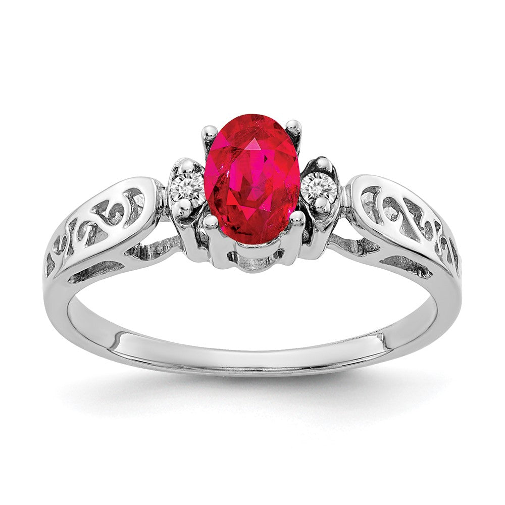Oval Gemstone & Diamond Rings