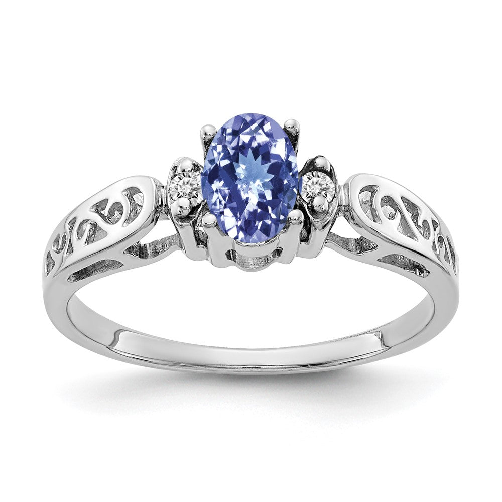 Oval Gemstone & Diamond Rings