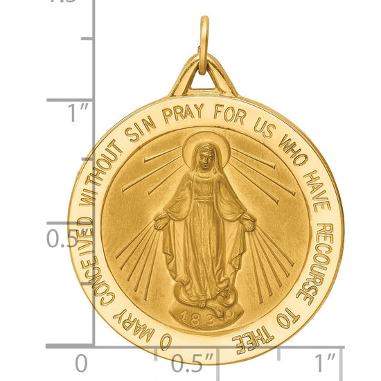 Gold Miraculous Medal Pendants