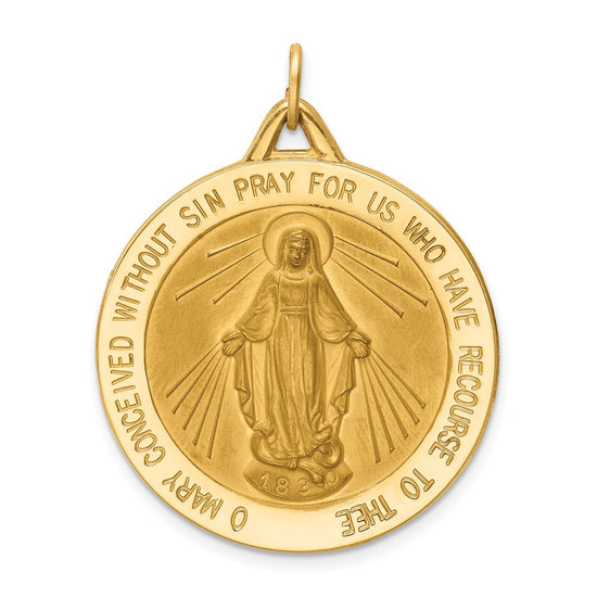 Gold Miraculous Medal Pendants