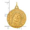 14k Jesus Medal Pendant
