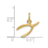 14k Wishbone Charm
