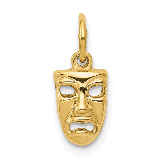 Gold Comedy/Tragedy Charm