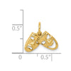 Gold Comedy/Tragedy Charm