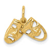 Gold Comedy/Tragedy Charm