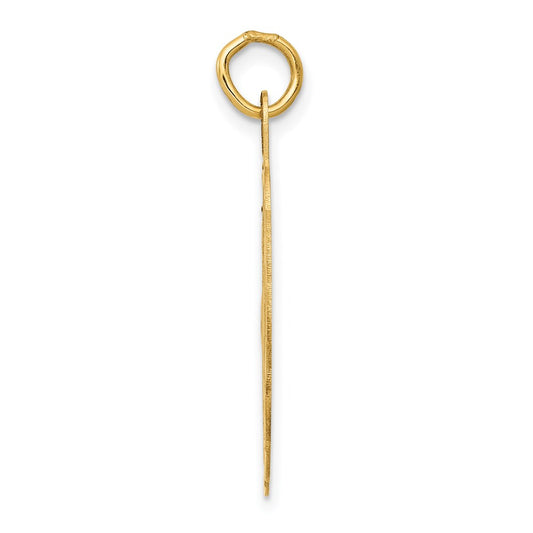 14K WEDDING BELLS 23mm Engravable Disc Charm
