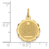 14k I LOVE YOU MORE THAN YESTERDAY LESS THAN TOMORROW Engravable Charm