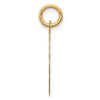 14k Love Birds Scalloped Border Engravable Disc Charm