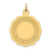14K A DATE TO REMEMBER 23mm Engravable Disc Charm