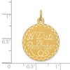 14K A DATE TO REMEMBER 19mm Engravable Disc Charm