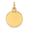 14K HAPPY ANNIVERSARY 13mm Engravable Disc Charm