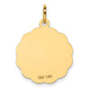 14K HAPPY ANNIVERSARY with Bells 18mm Engravable Disc Charm