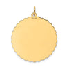 14K 50th ANNIVERSARY 29mm Engravable Disc Charm