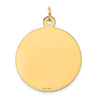 14K HAPPY ANNIVERSARY with Hearts 25mm Engravable Disc Charm
