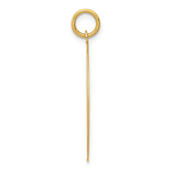 14K HAPPY ANNIVERSARY with Heart 25mm Engravable Disc Charm