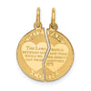 Gold Mizpah Pendants