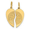 14K 2-piece BEST FRIEND Charm
