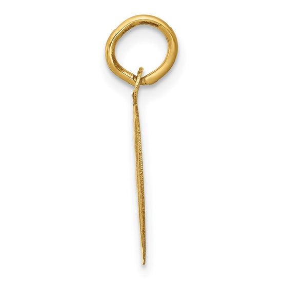 14k GRADUATION DAY with Cap 13mm Engravable Disc Charm