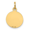 14k GRADUATION DAY with Cap 13mm Engravable Disc Charm