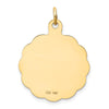 14k GRADUATION DAY with Diploma Engravable Disc Charm