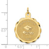 14k GRADUATION DAY with Diploma Engravable Disc Charm
