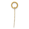 14k Polished and Satin Solid HOLY COMMUNION Scalloped Edge Round Disc Charm