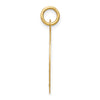 14k Polished and Satin Solid CONFIRMATION with Cross Round Disc Charm