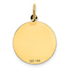 14K HAPPY BIRTHDAY with Banner 16mm Engravable Disc Charm