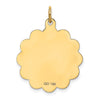 14K HAPPY BIRTHDAY 22mm Engravable Disc Charm