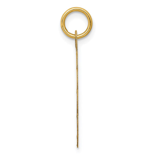 14K HAPPY BIRTHDAY with Cake 19mm Engravable Disc Charm