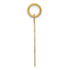 14K HAPPY BIRTHDAY with Cake 19mm Engravable Disc Charm