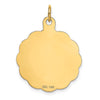 14K HAPPY BIRTHDAY 22mm Engravable Disc Charm