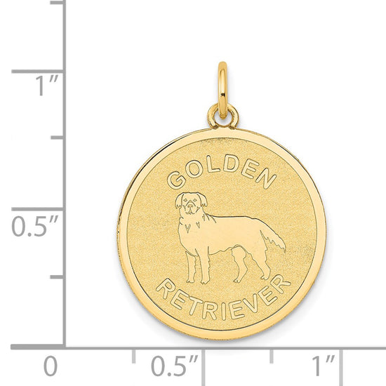 Gold Polished Dog Pendants