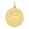Gold Polished Dog Pendants